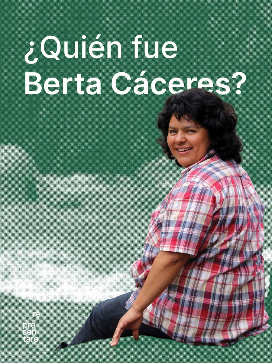 representare's tweet photo. ¿Quién fue Berta Cáceres?

En el marco del lanzamiento de la plataforma https://t.co/2uZXyf7kN6 recordamos su lucha en defensa del territorio lenca y del medio ambiente. Su voz continúa replicando en cada rincón de latinoamérica.
#BertaCaceres #JusticiaParaBerta #COPINH https://t.co/8t3337eTPX