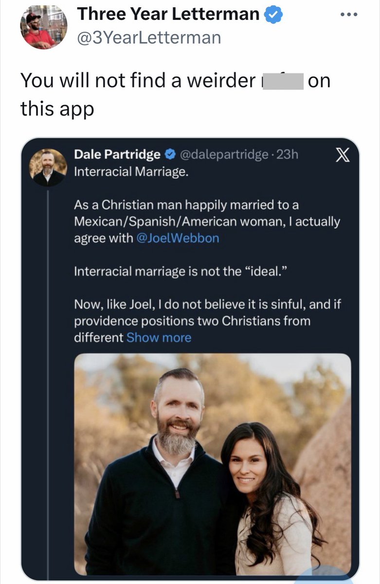 To the Christians who continue engaging with men like Webbon and Partridge as though they actually are qualified pastors or even men showing fruit of genuine conversion:

Please stop. You are contributing to their ability to create confusion and bring shame upon the name of
