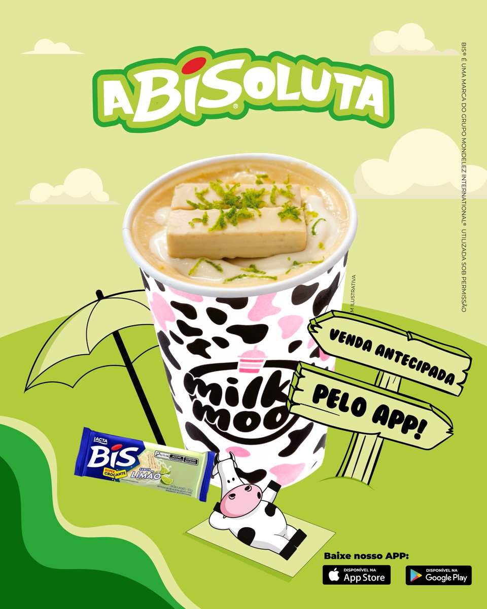 milkymoobr's tweet photo. VENDA ANTECIPADA NO APP! 🍋🏖️ O verão na Milky Moo é com sabor de limão!

aBISsoluta é minha primeira collab do ano, com o @BisOficial de limão de protagonista nesse milkshake icônico! Cheio de frescor e com personalidade única, seu verão nunca mais será o mesmo! ✨ https://t.co/HKatkH2xDv