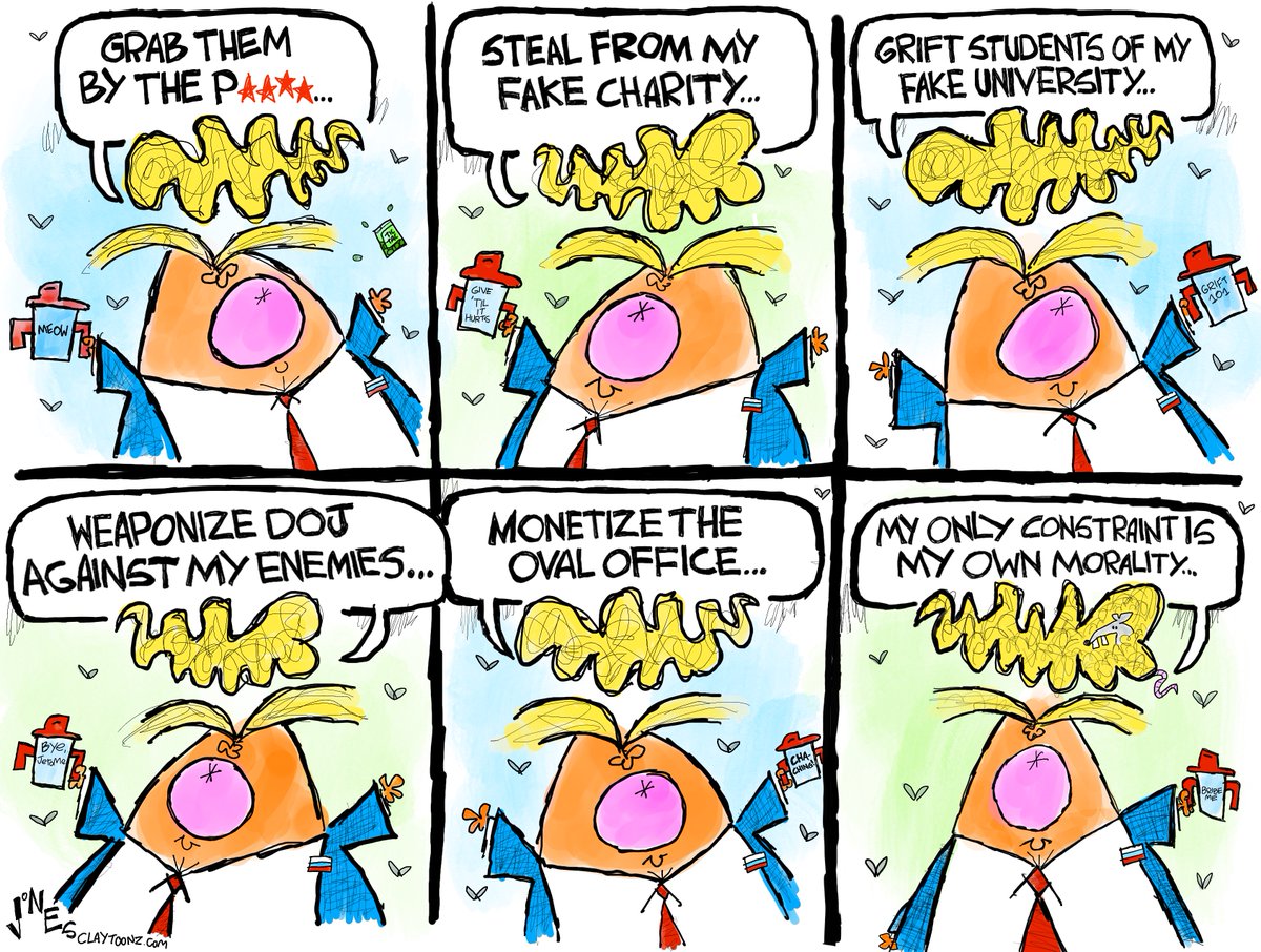 claytoonz's tweet image. Spoiler alert! Trump doesn't have more morals. #Trump