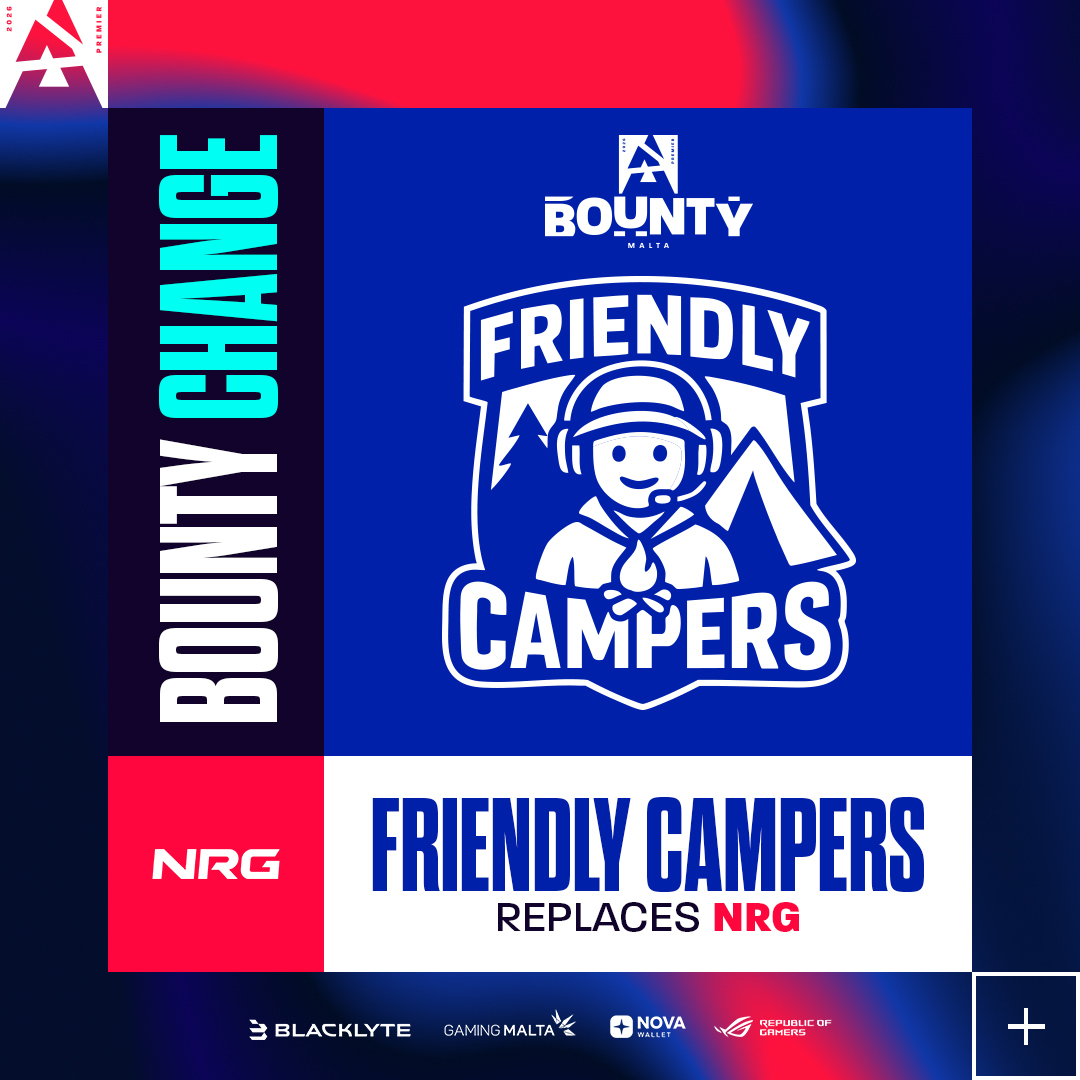 BOUNTY CHANGE: Friendly Campers will be replacing <a href="/nrgcs2/">NRG CS2</a> at the upcoming BLAST Bounty in Malta

#BLASTPremier