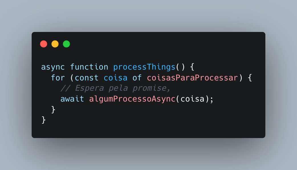 __polimata's tweet photo. Caso você não saiba, para processamentos longos o código da direita termina MUITO MAIS rápido.

E caso você saiba, como que o Node/Javascript executa o paralelizado mais rápido se ele é single-threaded? https://t.co/OPFrGCKaoL