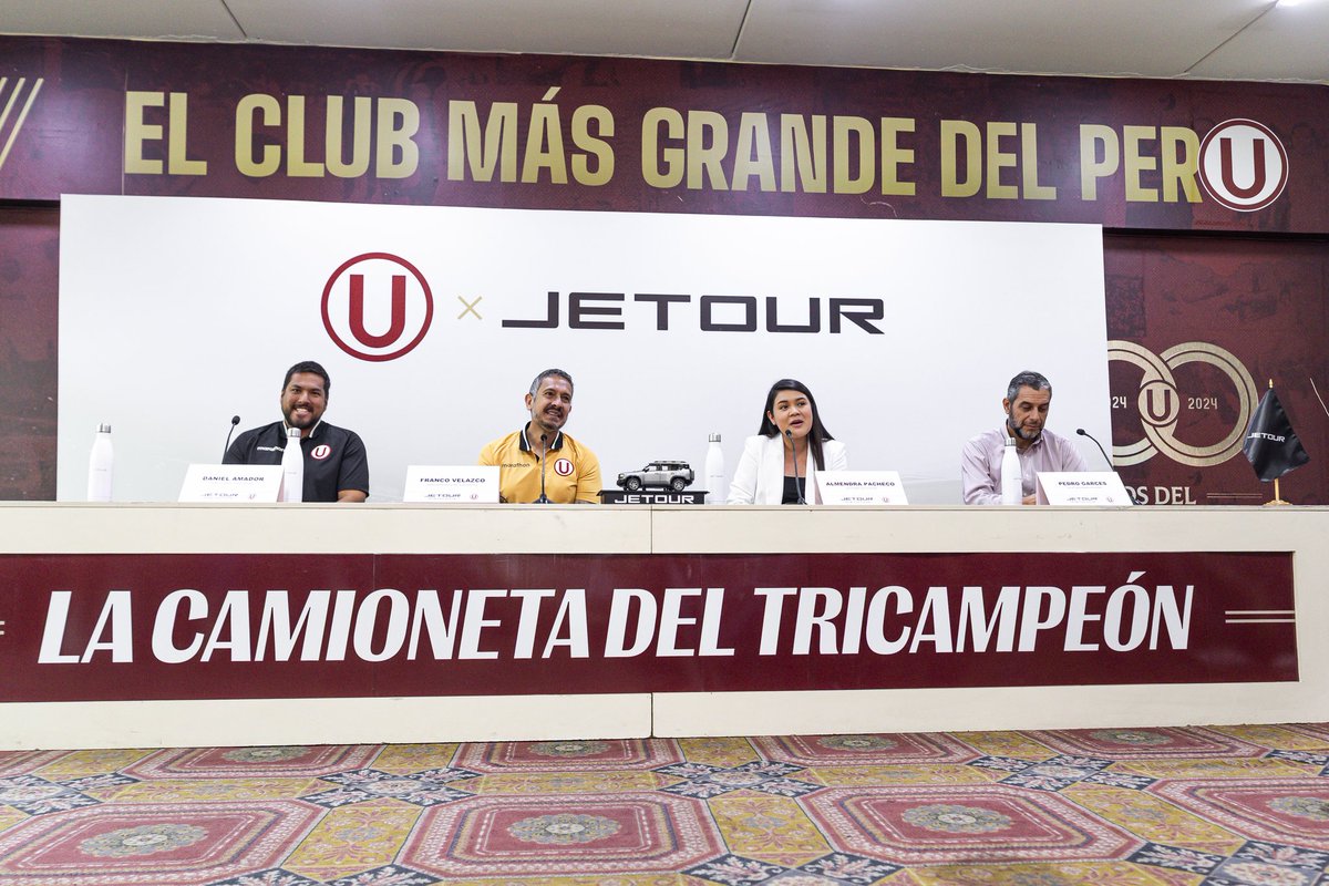 Universitario's tweet image. 𝗟𝗼𝘀 𝘁𝗿𝗶𝗰𝗮𝗺𝗽𝗲𝗼𝗻𝗲𝘀 𝘀𝗲𝗴𝘂𝗶𝗿𝗮́𝗻 𝘁𝗿𝗮𝗯𝗮𝗷𝗮𝗻𝗱𝗼 𝗷Ⓤ𝗻𝘁𝗼𝘀 💪🚘

Por cuarto año consecutivo, renovamos nuestro vínculo con @JetourPeru, marca automotriz que seguirá acompañando al primer equipo como sponsor principal.
 
🔗 Lee la nota completa aquí:…