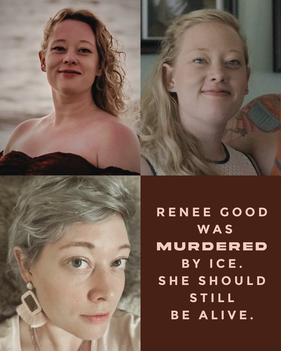 womensmarch's tweet photo. Renee Good should still be alive. ICE killed her and others with impunity. Keep fighting for those lost inside detention and on our streets. We need you with us. #FreeAmerica #FreeAmericaWalkout #ICEOutForGood #BraveOfUs https://t.co/cUCAkMHKSD