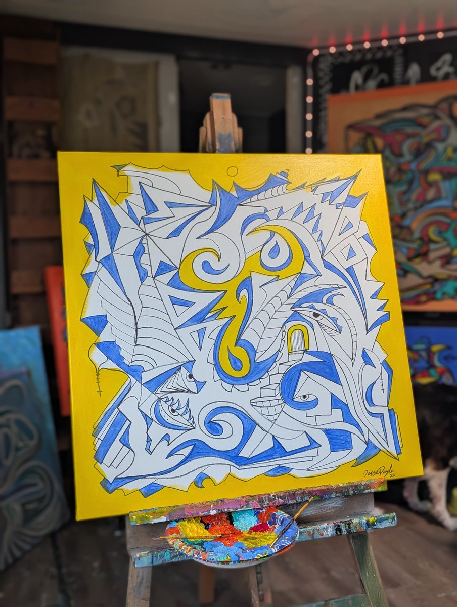 Excited to start this 30x30" painting today!