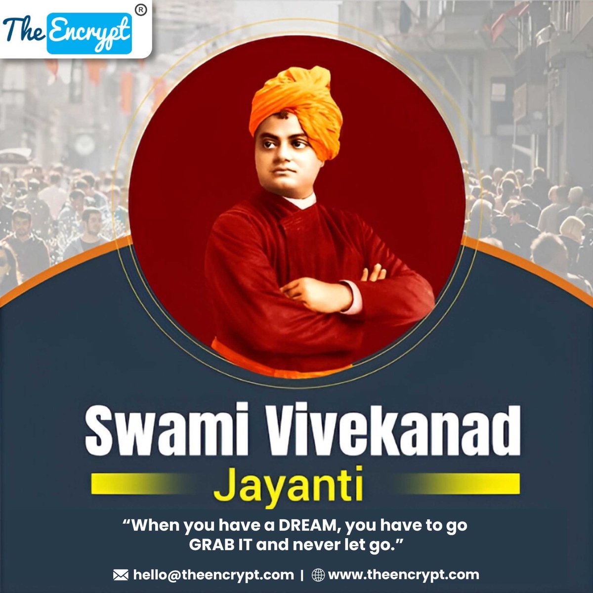 the_encrypt's tweet photo. On Swami Vivekanand Jayanti, may his teachings inspire us to awaken our inner strength, confidence, and dedication toward a meaningful life.

 #theencrypt #technews #updates #articles #newtechnology #blogs https://t.co/EyAOv1sUFY