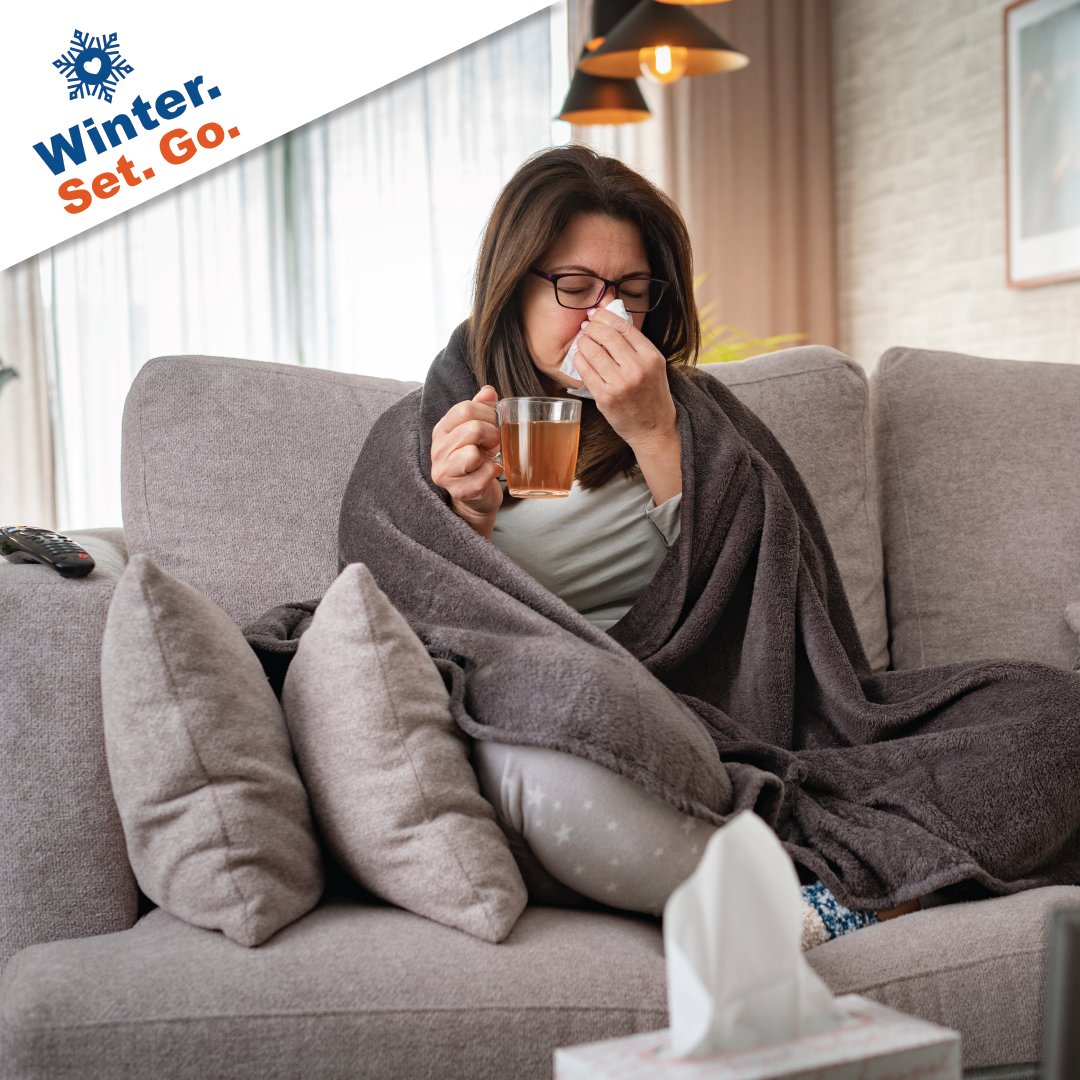 Fraserhealth's tweet photo. 🤒 Feeling under the weather?  

🏡 Stay home when you can to avoid spreading germs. 
🛌 Take time to rest, recharge and get well. https://t.co/IUJK8M0kxy