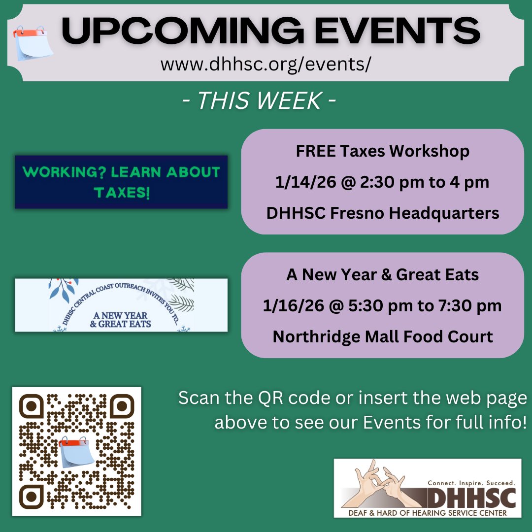 *EVENTS FOR YOU - CHECK IT OUT!*

Don't miss these out &amp; much more!

dhhsc.org/events/

See you then!

<a href="/followers/">はうはう</a>

#DHHSC #TaxesWorkshop #ANewYearAndGreatEats