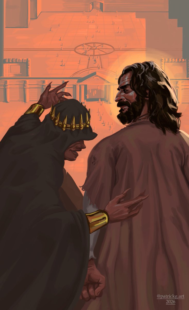 Patrickg_art's tweet photo. Jesus sendo tentado pelo diabo Mt. 4; 5-7

#art #illustration #Jesus #Bible https://t.co/wY8A4eCaft
