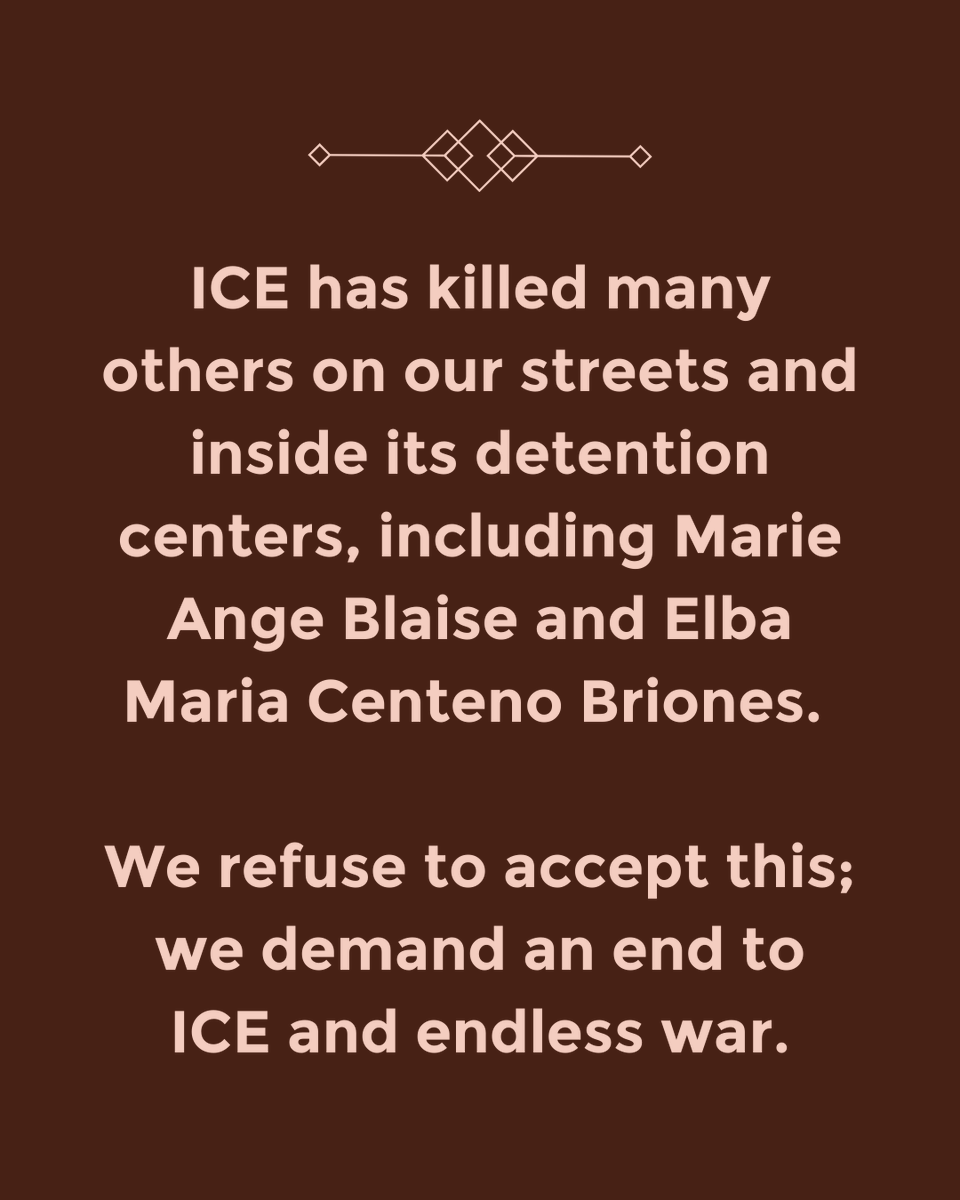 womensmarch's tweet photo. Renee Good should still be alive. ICE killed her and others with impunity. Keep fighting for those lost inside detention and on our streets. We need you with us. #FreeAmerica #FreeAmericaWalkout #ICEOutForGood #BraveOfUs https://t.co/cUCAkMHKSD