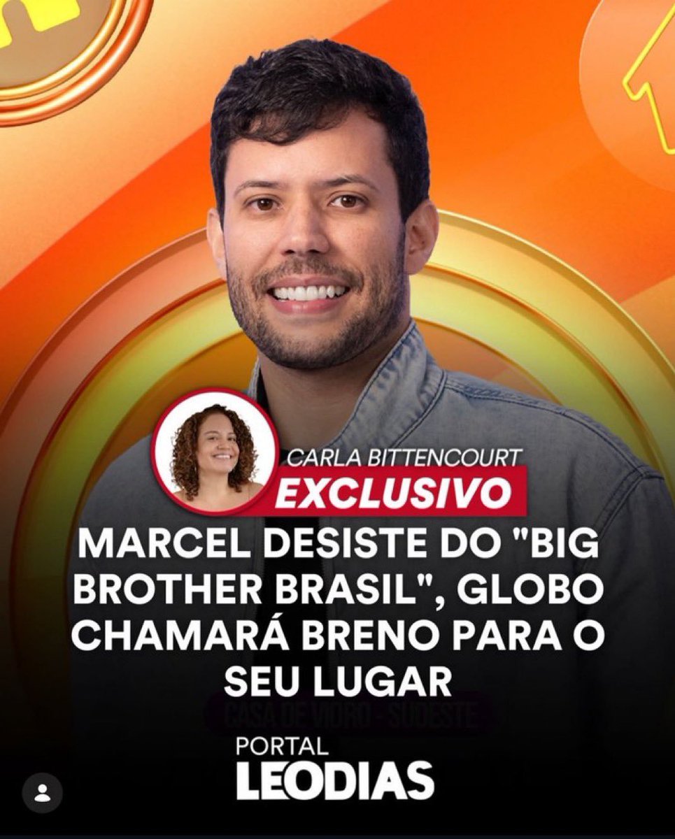 MattyBala's tweet image. 🚨URGENTE! MARCEL ARREGOU E BRENO VAI ENTRAR NO LUGAR DELE !
#BBB26 #RedeBBB