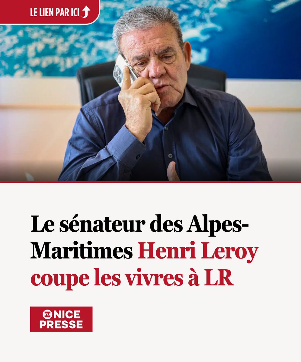 NicePresse's tweet image. Auprès de Nice-Presse, @senateurleroy confirme qu’il a décidé de « se rattacher financièrement à l’UDR (le parti fondé par Éric Ciotti, allié du Rassemblement national, NDLR) tout en conservant la carte LR »

➡️ nicepresse.com/les-republicai…