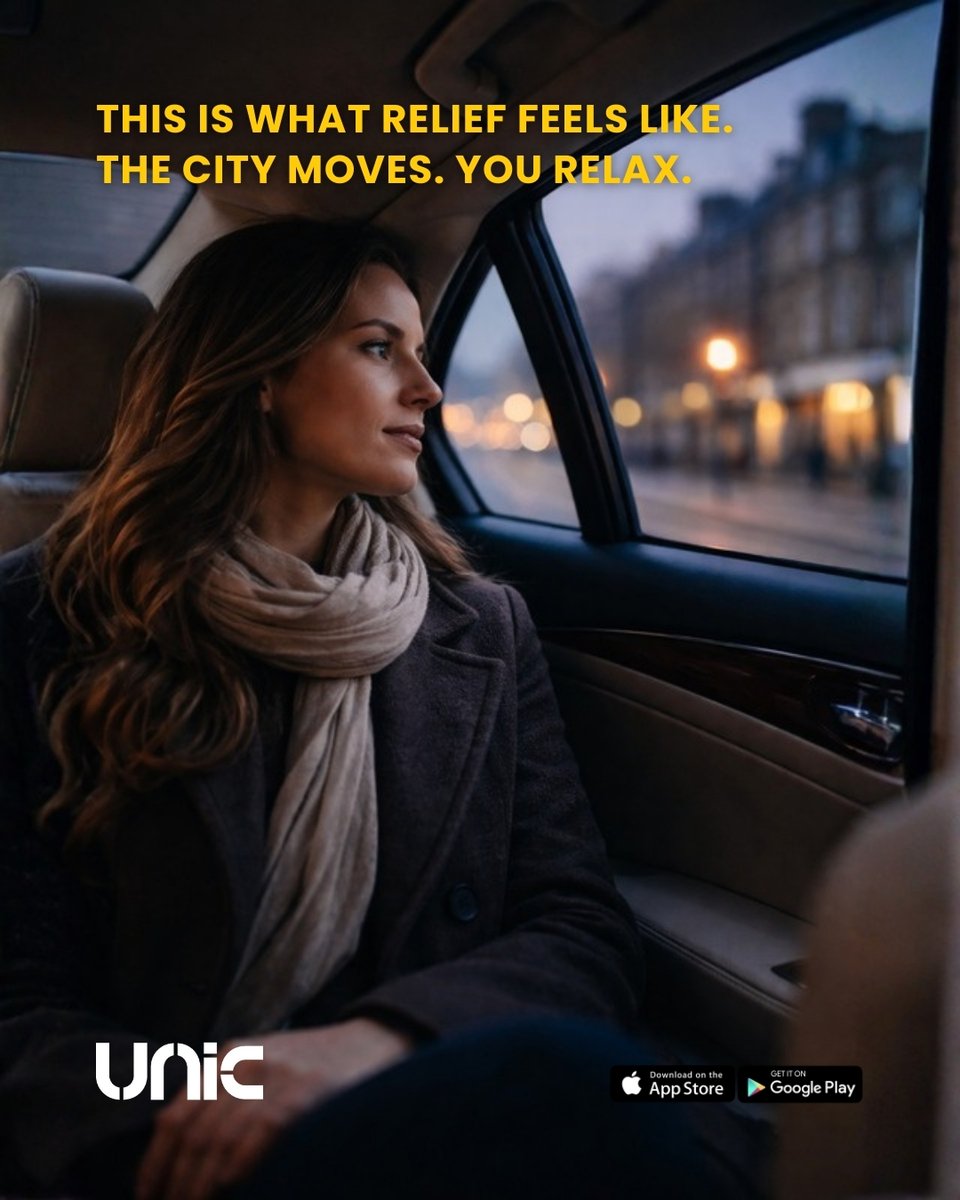 unictechuk's tweet photo. This is what relief feels like.
The city moves. You don’t tense up.
You just arrived.
When was the last time your commute felt easy?

stress-free travel, comfort, evening ride https://t.co/roxrLuIOgF