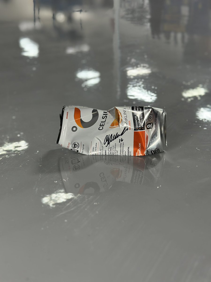 🚨 A one of a kind #giveaway! 

To have a shot at this crushed can signed by <a href="/AJDinger/">AJ Allmendinger</a> used in the video:

- Reply your fav <a href="/CelsiusOfficial/">CELSIUS Energy Drink</a> flavor
- Like &amp; repost 
- Follow <a href="/KauligRacing/">Kaulig Racing</a>