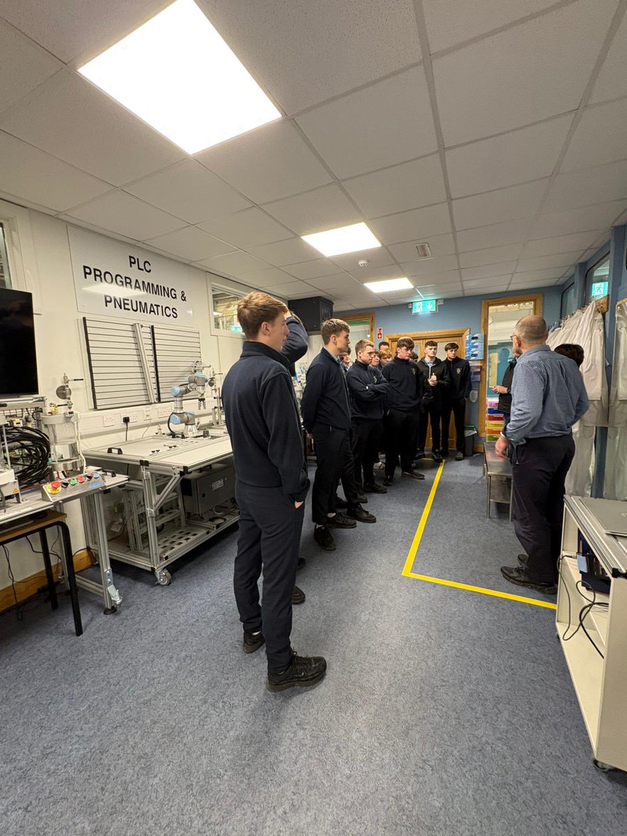 WexCBS's tweet photo. Today a cohort of our 6th year students paid a visit to the Waterford Apprenticeship training centre, part of the WWETB with Ms. Henneberry &amp; Ms. Martin. Many thanks to Kathryn Berminghan for facilitating our visit as well as our tour guides Barry &amp; Jimmy. https://t.co/3ZAxjJJ3V5