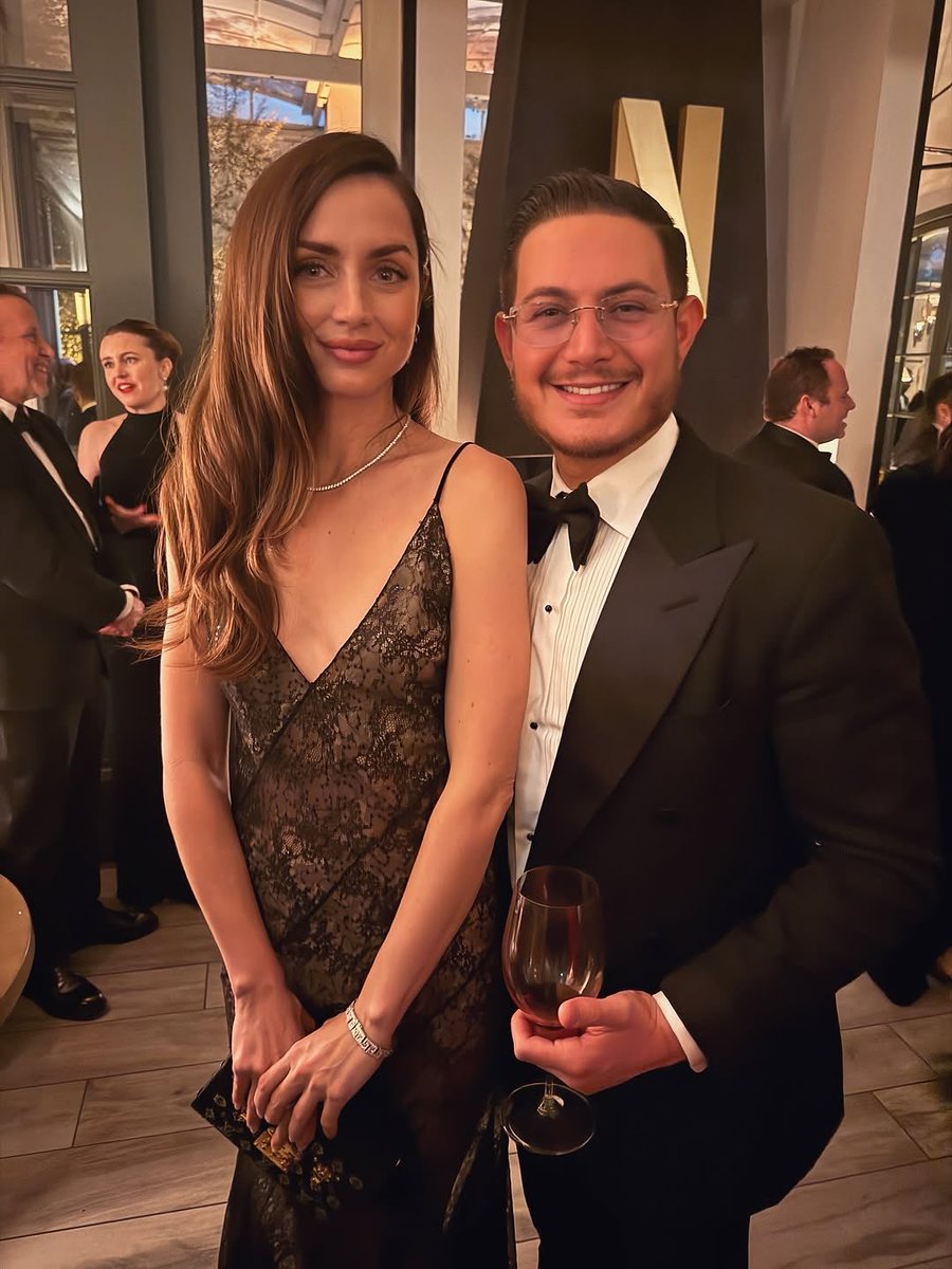 ana de armas at netflix's golden globe after party