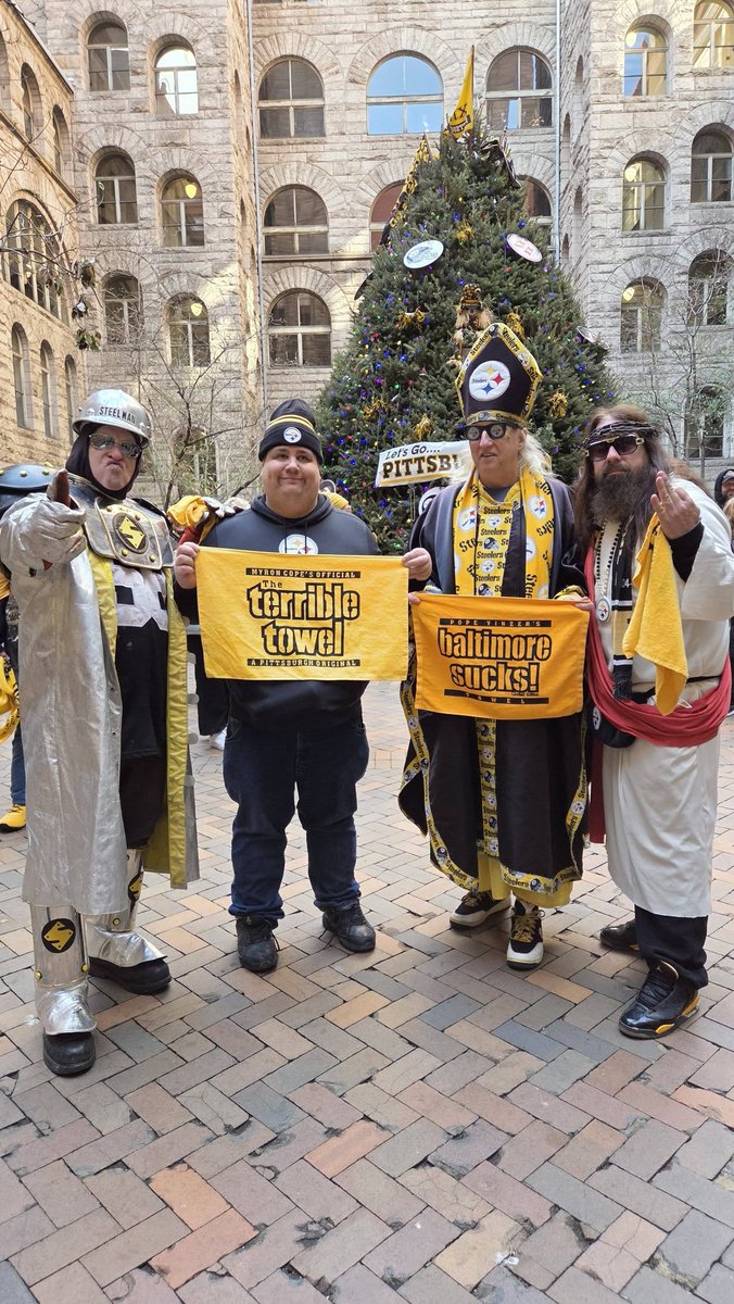 I was at the <a href="/steelers/">Pittsburgh Steelers</a> pep rally by <a href="/Allegheny_Co/">Allegheny County</a>  earlier today. Thanks to <a href="/bkeisel99/">Brett Keisel</a> for signing my #TerribleTowel and thanks to Mrs. <a href="/Innamo/">Sara Innamorato</a> for hosting the event. It was an honor to be there and meet both of you. (Nice to see <a href="/Fazeiceman412/">Fazeiceburghjr YT</a> too). #HereWeGo #Steelers #HOUvsPIT