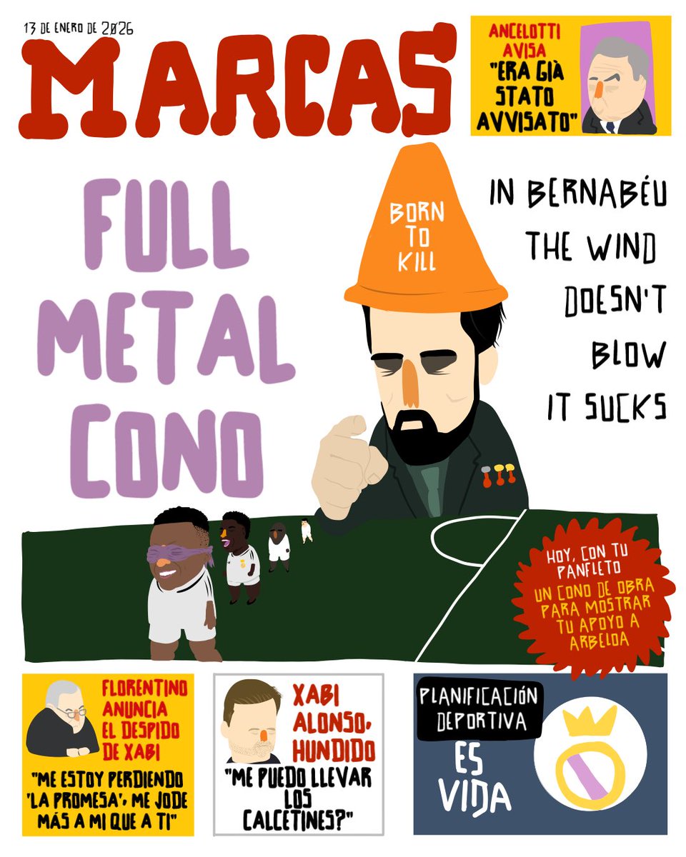 📰🗞️

ÚLTIMA HORA: Florentino se carga a Xabi Alonso y pone a Álvaro Arbeloa al frente del equipo. Os dejo con la portada de mañana.