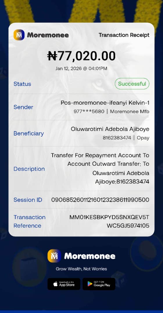 datiboboy27's tweet photo. @OPay_NG  please i mistakenly made a transfer to this opay account from my moremonee pos machine.. been trying to reach out to the recepient but they blocked my line please help me.. 
Name : oluwarotimi  adebola Ajiboye
Acc no: 8162383474 https://t.co/odaYroSAQ0