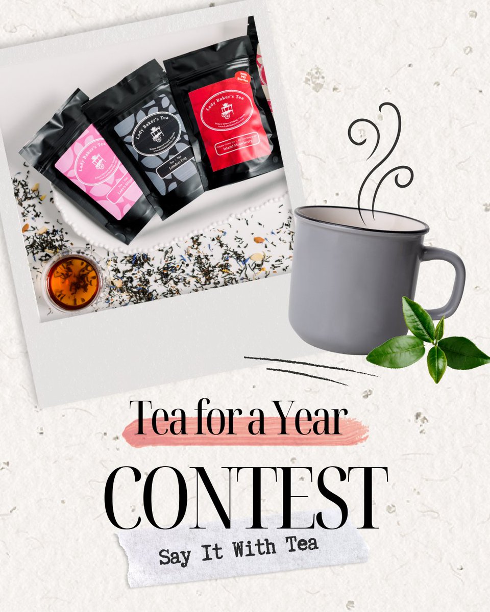 CanadaTea's tweet photo. A huge thank you to @LadyBakersTea for contributing tea to this yearβs #TeaForAYear contest. Here's how to enter:
πΈ Post a tea photo
π¬ Share what you can say with tea
π·οΈ Tag & follow us
π #SayItWithTea
π
Enter by Jan 31
π΅ 3 winners in Canada will enjoy Tea for a Year! https://t.co/5NrOcJZMGy