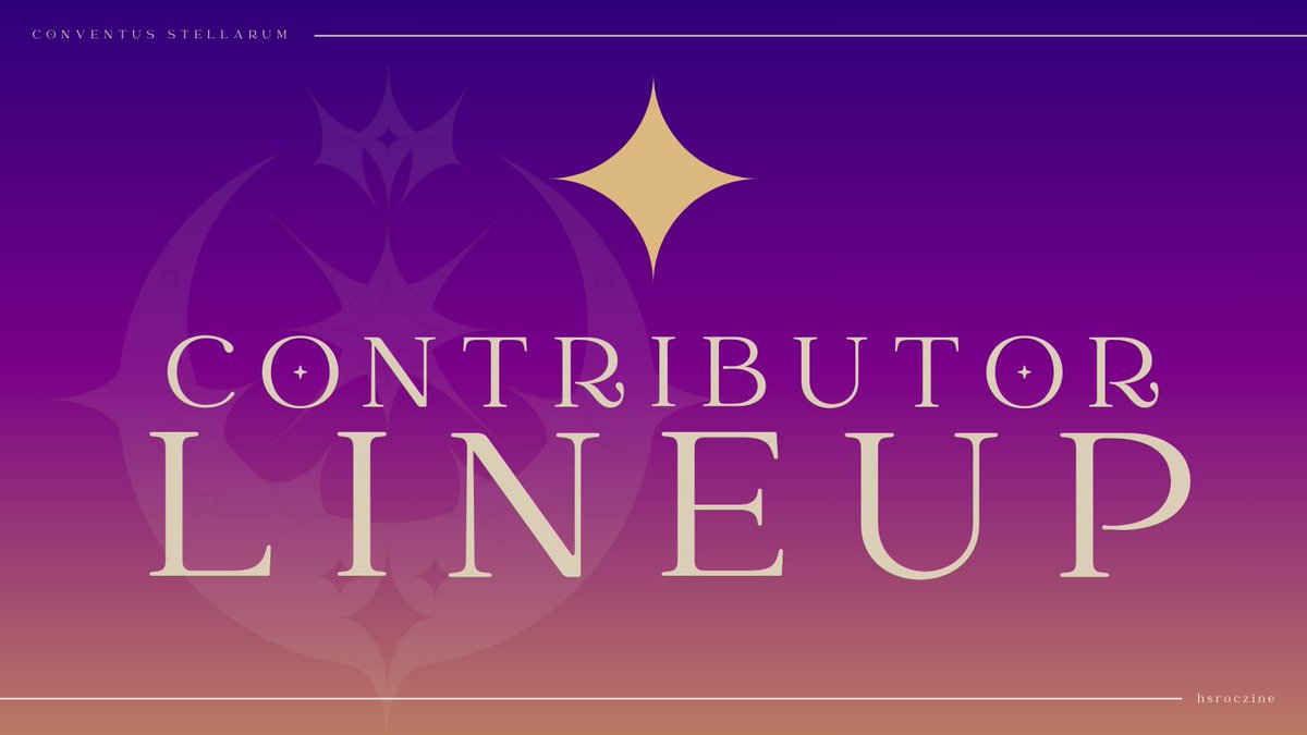 Conventus Stellarum: An HSR OC Zine tweet media