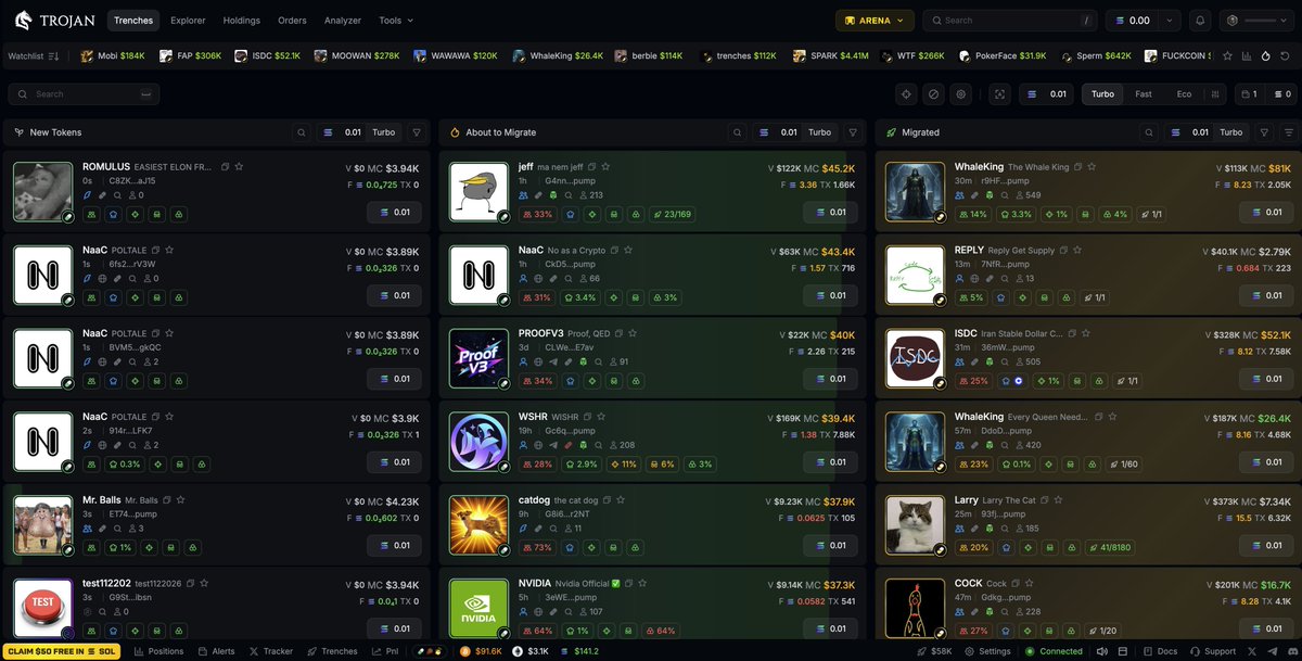 Trojan on Solana Terminal just launched 🎉
Instant access: trojan.com/@coinsteacher
(Skip the waiting list)

LFG

#trojanonsolana #trojanterminal