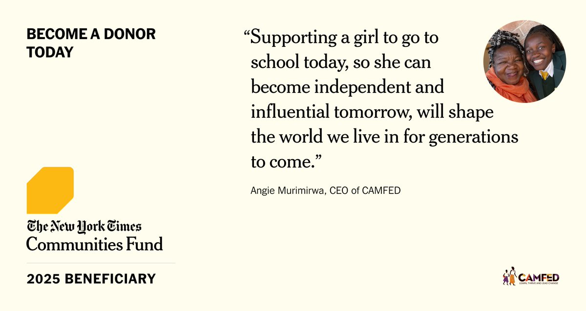 CAMFED - Campaign for Female Education tweet media