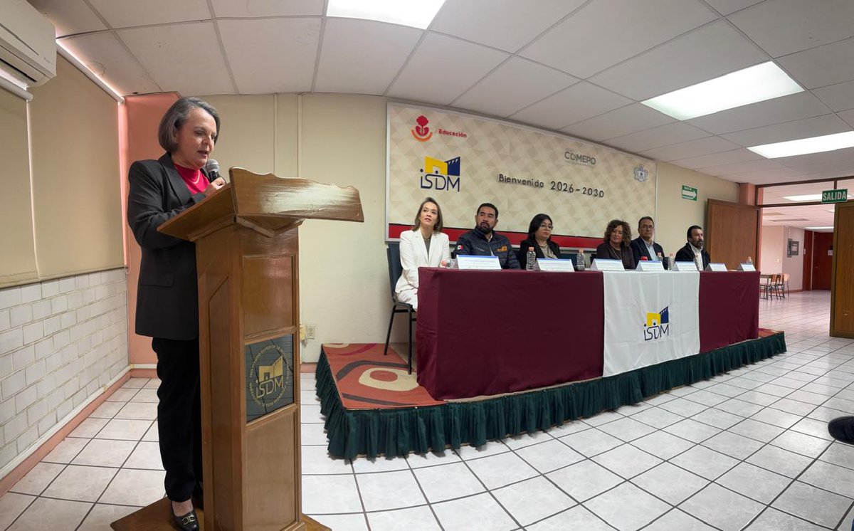 ISIDM1's tweet photo. “Este es el comienzo de un camino que recorreremos juntos". 

Con estas palabras, el pasado 10 de enero dio inicio la gestión directiva 2026-2030 del ISIDM, al frente de la Dra. Verónica Pérez Serrano Flores como Directora. https://t.co/YSEsYPlugJ