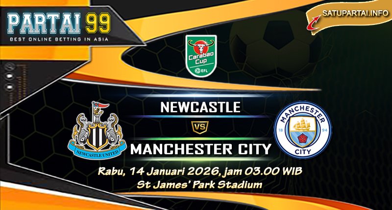 PBola99's tweet photo. Prediksi Newcastle vs Manchester City

Pada hari Rabu,14 Januari 2026, jam 03.00 waktu indonesia barat akan di adakan laga pertandingan English League Cup Pertandingan ini nantinya akan di laksanakan di St James’ Park Stadium.

BACA SELENGKAP NYA: https://t.co/WI5beBXjJh https://t.co/HFpxcXnCDn
