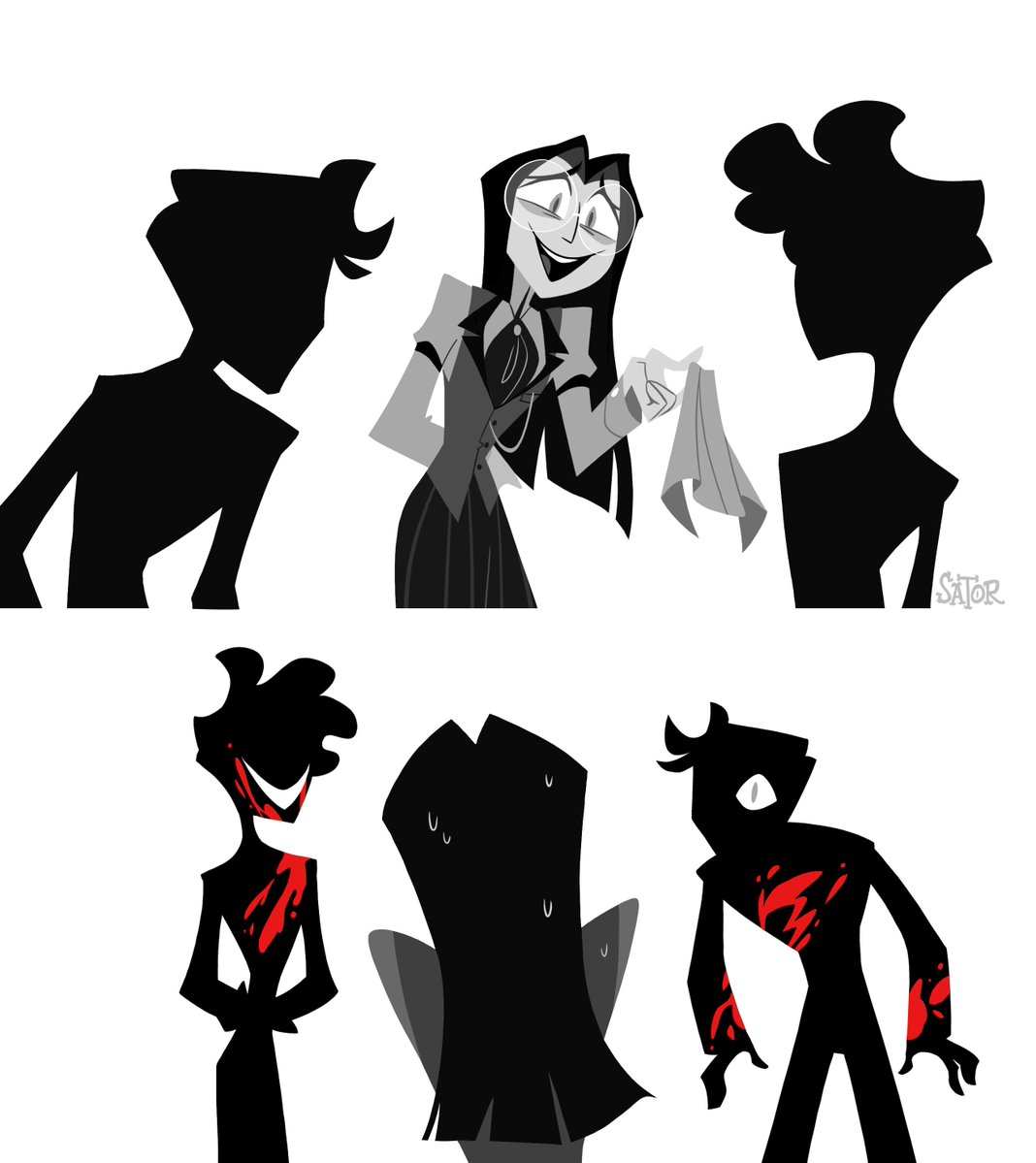 SatorRotas's tweet image. Care for a handkerchief, gentlemen?

#HazbinHotel