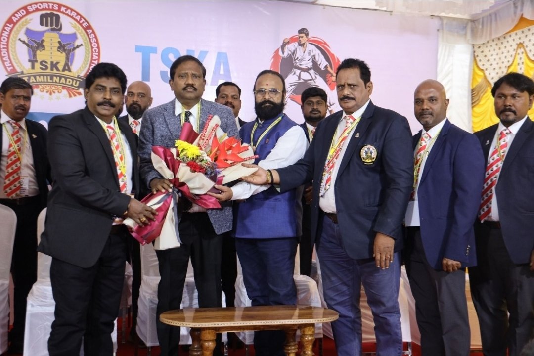ANSPRASADBJP's tweet photo. The Annual General Body Meeting of the Traditional and Sports Karate Association ( #TSKA ) Tamilnadu was successfully held yesterday in Chennai, marking a significant milestone in the promotion and unification of karate across the state.
The meeting was gracefully presided over by #Sensei Karate R. #Thiagarajan, esteemed State Secretary of the @BJP4TamilNadu and Patron of the Traditional and Sports Karate Association Tamilnadu.
The great key coordinators who played an instrumental role included:
#Hanshi Dr. #Rethinam, President of the Okinawa Shorin-Ryu Shobukan Karate & Kobudo Association India (#OSSKKAI)
#SenseiRajaguruRavindran, Founder President of KR Academy and representative of the International Shotokan Karate-Do Organization*
The event witnessed enthusiastic participation from district and state-level office bearers of the Traditional and Sports Karate Association Tamilnadu, along with prominent karate officials, Sensei Grand Masters, accomplished male and female champions (Veerar and Veeranganai), academy leaders, and distinguished participants from every corner of Tamil Nadu.
In his inspiring special address, Sensei #KarateRThiagarajan @karatethiagu highlighted that karate athletes exemplify unparalleled discipline and commitment to physical and mental well-being, serving as ideal role models for society at large.
He described karate as a magnificent, time-honored art of self-defense—one that possesses immense potential to safeguard children, students, youth, and women from the dangers of addiction and substance abuse.
He passionately advocated for its widespread promotion and teaching throughout Tamil Nadu, reaching every child, student, young person, and especially women, to foster a healthier, more disciplined generation.
As an immediate priority, he proposed hosting a national-level karate championship in Tamil Nadu to ignite greater interest and participation in this empowering self-defense discipline across the state.
He further called upon Tamil Nadu's karate athletes and referees to increase their presence and excel in national.competitions, thereby establishing the state as a frontrunner in karate self-defense.
#SenseiThiagarajan emphasized the critical need for all karate organizations in Tamil Nadu to unite under the leadership of the Traditional and Sports Karate Association Tamilnadu, working collaboratively to propel the art forward with strength, harmony, and vision.
As a special guest and spokesperson for the Tamil Nadu BJP , I, @ANSPRASADBJP had the privilege of addressing the gathering.
I underscored that the Government of India, under the visionary leadership of @PMOIndia @narendramodi , stands at the forefront of promoting sports and athletic excellence nationwide.
Tamil Nadu holds tremendous potential to lead contributions in karate self-defense—not only within the state but on the national stage.
The Ministry of Youth Affairs and Sports stands ready to provide the necessary support, and through collective effort, we can realize this shared aspiration.
The meeting concluded on a poignant note as the assembly paid heartfelt tribute to the late #SureshKalmadi, former President of the #IndianOlympicAssociation.
Gratitude was expressed for his invaluable support during his tenure, when—upon an urgent request from the Tamil Nadu Karate Association, led by Sensei Karate R. Thiagarajan—karate was swiftly included as an event in The National Games held in Guwahati, Assam in 2007 within a limited timeframe.
This timely approval enabled karate competitions to flourish successfully on the continental stage.
(2)
@HMOIndia @AmitShah @NitinNabin
@blsanthosh @nsitharaman @PiyushGoyal @DrSJaishankar
@mansukhmandviya @IndiaSports
@YASMinistry @NainarBJP
@CMOTamilnadu @Udhaystalin
@SportsTN_ @sdat_tn @Office_of_Udhay
@worldkarate_wkf @jkaofny @ShotokanHq @HideakiYamada8
@KyokushinBlog @AsianKarate
@Asiankarateka @sakfofficial
@AKF_Karate