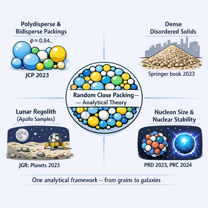 ZacconeAlessio's tweet photo. 4 years ago, a @PhysRevLett paper gave the first analytical solution to #RandomClosePacking. Since then it’s sparked new paths from #softMatter to #planetaryScience, #nuclearPhysics, &amp; #engineering—spanning #granularPackings, #lunarRegolith&amp; #neutronStars: https://t.co/CwHB72Nlhl https://t.co/OLVtH6J7jV