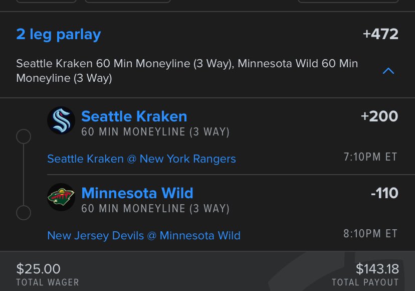 The Fade The Tri-State NHL Parlay 🏒

Rangers and Devils both in complete free fall. Kraken are playing some good hockey getting +200 vs a team that can’t win at home

Lock It In 🔒

#GamblingTwitter #GamblingX #FreeBet #NHLPicks #NYR