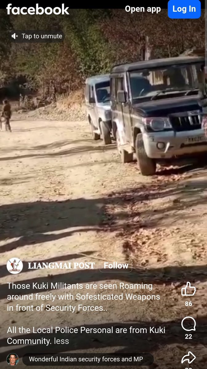 diana_warep's tweet photo. 🚨 BREAKING NEWS 
"Kuki Militants are seen Roaming around freely with Sophisticated Weapons in front of Indian Central Forces.

All the Local Police Personal are from Kuki Community" reports  @LIANGMAIPOST 

Remember: In the name of illegal buffer zone even Manipur Police from the Meitei community are not allowed to enter in Kuki dominated area.

What are the purpose of central forces and state personal if the #Kukimilitants are allowed to roam freely like this with weapons? Will the PR Government turn a blind eye when evidence is in front of you @LokBhavManipur @govt_of_manipur @HMOIndia? 

@AdityaRajKaul @Bimol_Akoijam
@NBirenSingh @AbhijitChavda @ramindesai @IndiaTodayNE @cnnbrk @kartikeya_1975 @KreatelyMedia @OpIndia_com @htTweets @the_hindu @ndtv @ANI 
@NENowNews @NELiveTV
