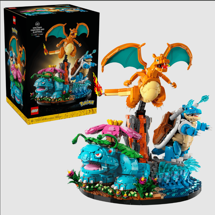 hakanhacioglu_'s tweet photo. Venusaur, Charizard and Blastoise Lego seti ön siparişe açıldı.

Fiyat: 650$
6838 Parça https://t.co/V8k4KqxP2e