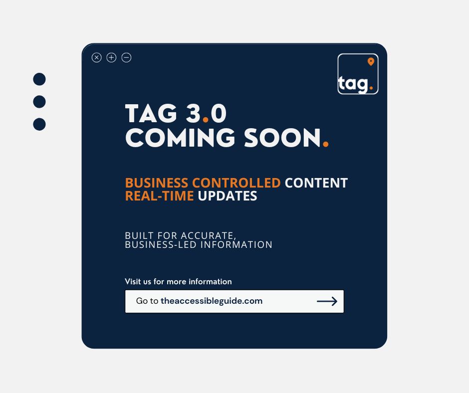 TheAccessGuide's tweet image. TAG 3.0 strengthens the listings experience, with business-controlled content and real-time updates that keep information accurate and up to date.

#HospitalityUK #VenueManagement