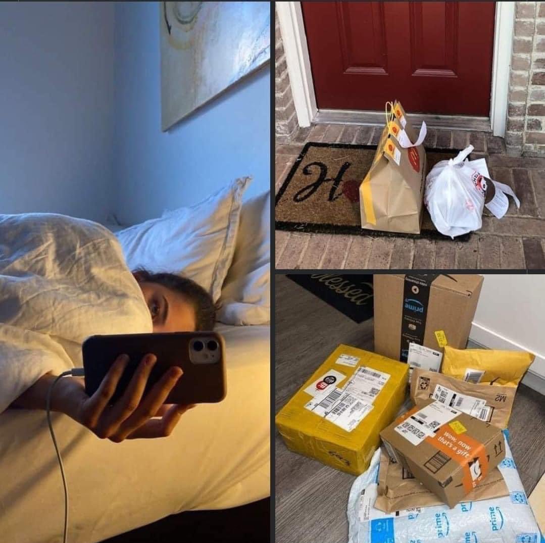 _dxllz7's tweet image. “staying home saves me money”

also me: