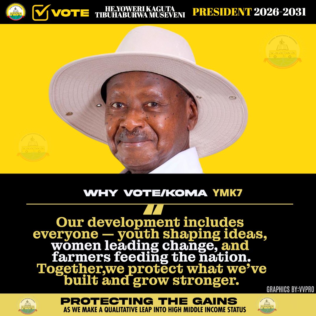 tnstelevision's tweet photo. @JudithNabakoob1
@KagutaMuseveni
@Nyinancweende
@NRMOnline
@NRMYouthsDesk
@pwatchug
@Parliament_Ug
@Judith_Mukidi
@Rikaug
#ProtectingTheGains 🇺🇬 On 15th January 2026, let's re-elect His Excellency Yoweri Kaguta Museveni as President of Uganda for 2026-2031! https://t.co/x6sAG8sIAD