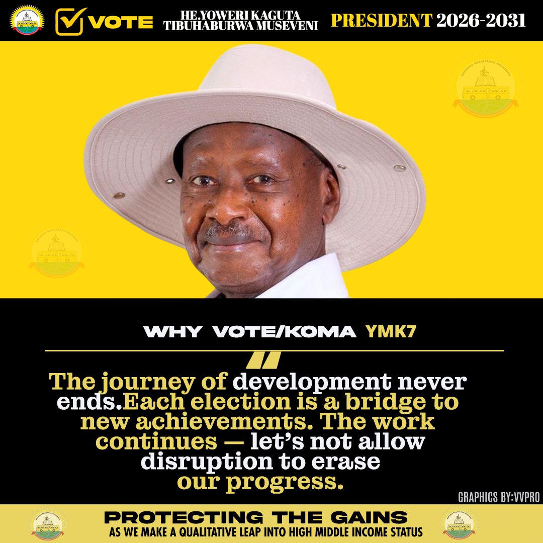 tnstelevision's tweet photo. @JudithNabakoob1
@KagutaMuseveni
@Nyinancweende
@NRMOnline
@NRMYouthsDesk
@pwatchug
@Parliament_Ug
@Judith_Mukidi
@Rikaug
#ProtectingTheGains 🇺🇬 On 15th January 2026, let's re-elect His Excellency Yoweri Kaguta Museveni as President of Uganda for 2026-2031! https://t.co/x6sAG8sIAD