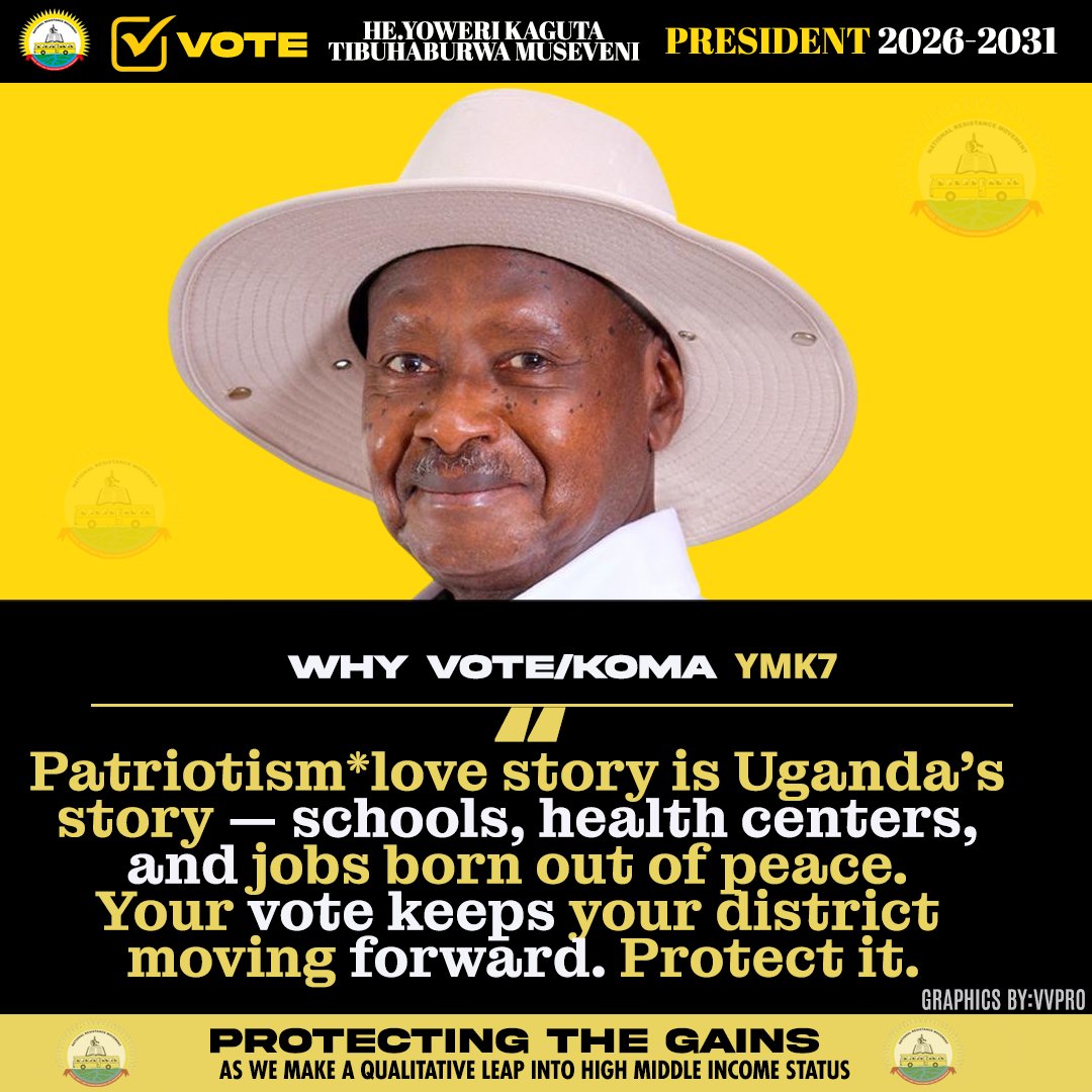 tnstelevision's tweet photo. @JudithNabakoob1
@KagutaMuseveni
@Nyinancweende
@NRMOnline
@NRMYouthsDesk
@pwatchug
@Parliament_Ug
@Judith_Mukidi
@Rikaug
#ProtectingTheGains 🇺🇬 On 15th January 2026, let's re-elect His Excellency Yoweri Kaguta Museveni as President of Uganda for 2026-2031! https://t.co/x6sAG8sIAD