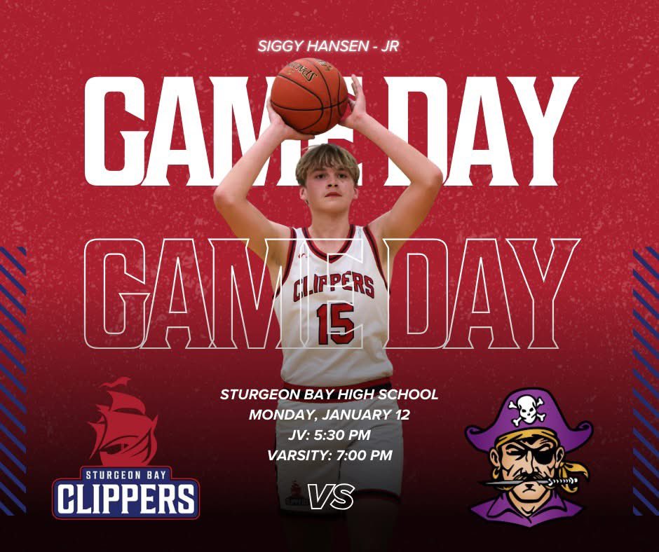 SBClippersBB's tweet photo. ๐ช๐ Back to Defend our House ๐๐ช
The Clippers look to keep the momentum going as they welcome Two Rivers this evening for a non-conference matchup. Be sure to come on down to SBHS to support!
๐บ: Sturgeon Bay High School on Hudl TV
๐ป: @WDORRadio
#ClipperPride #wisbb https://t.co/w6ePJyLvLj