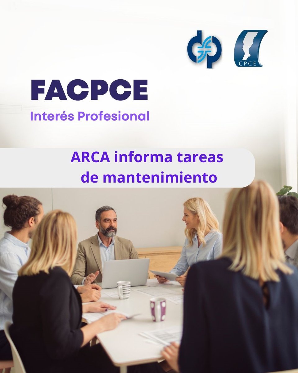 ❗️FACPCE - ARCA 
14/1 - 23 h, se realizarán tareas de mantenimiento en todos los sistemas de facturación electrónica. 
📌Se encontrarán fuera de servicio por una hora 
✅Comprobantes en línea/Facturador Móvil/ Facturador
✅Webservices de facturación
✅Liquidaciones electrónicas