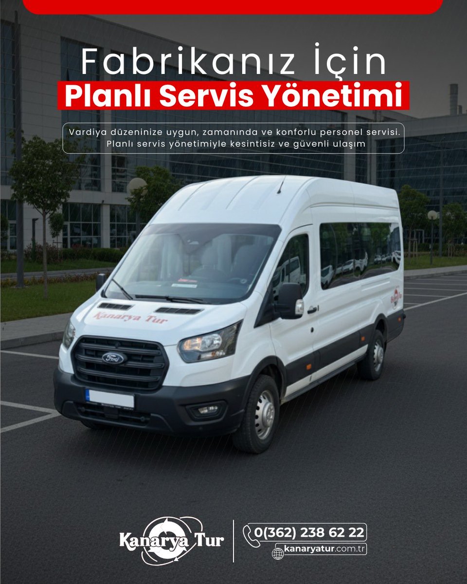 Kanarya_Tur's tweet photo. Fabrikanız İçin Planlı Servis Çözümleri
Vardiya düzeninize uygun, zamanında ve konforlu personel servisi. Güvenli ulaşım, kurumsal hizmet anlayışıyla.

📞 0 (362) 238 62 22
🌐 https://t.co/n3SiusWP6A https://t.co/sx1CYp86n5