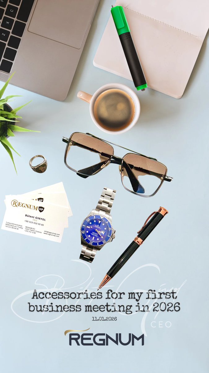 BlntGnyl's tweet photo. Accessoires for my first business meeting in 2026.
#2026yılı #business #meeting #bodrum #lifestyle https://t.co/Jb9spm2iUU