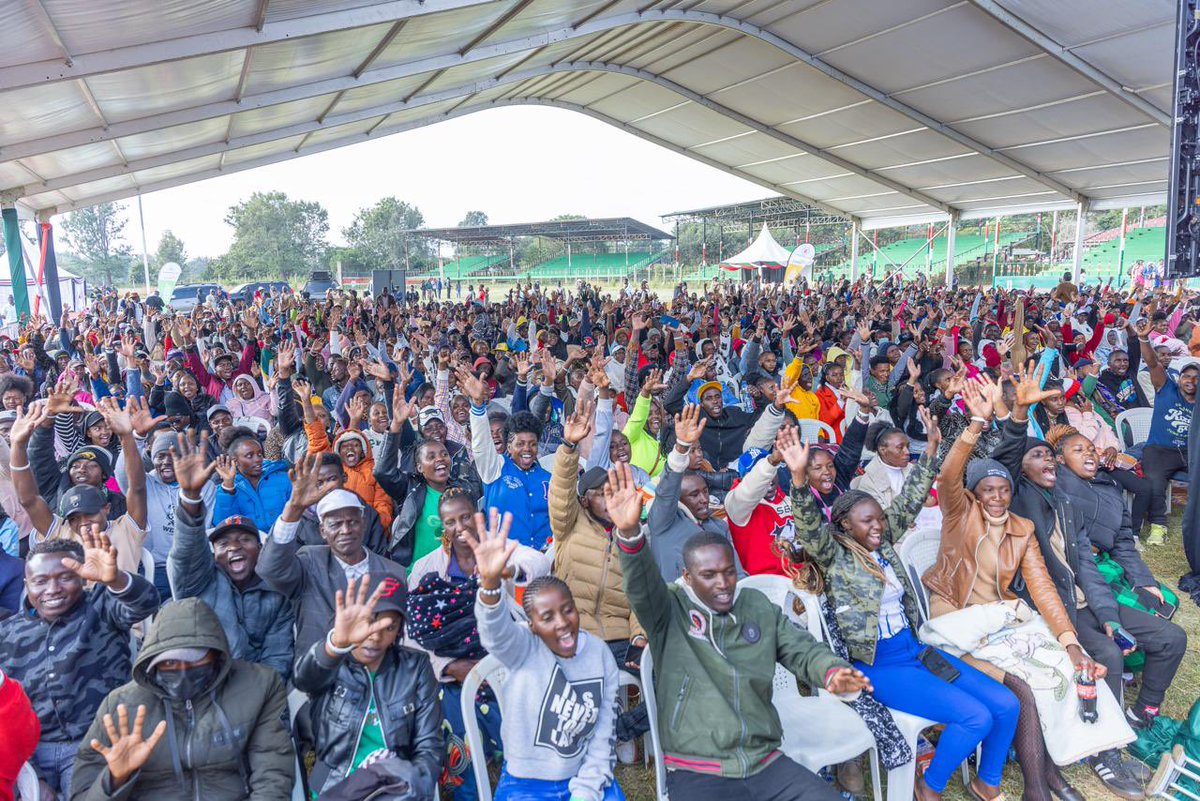 SusanAMangeni's tweet photo. Today, we have disbursed the @NYOTA_Kenya Project Business Start-Up Capital to 6,982 beneficiaries from Nyeri, Nyandarua, Kirinyaga, and Murang’a counties, disbursing a total of Ksh.173,200,000, in an event graced by our President, H.E. Dr William Ruto, CGH.

The combination of business start-up capital, entrepreneurship skills, and a strong savings culture provides a solid foundation for resilient families and a robust economy. The NYOTA start up capital is a first step toward transforming their lives and building sustainable enterprises.
(1/2)
