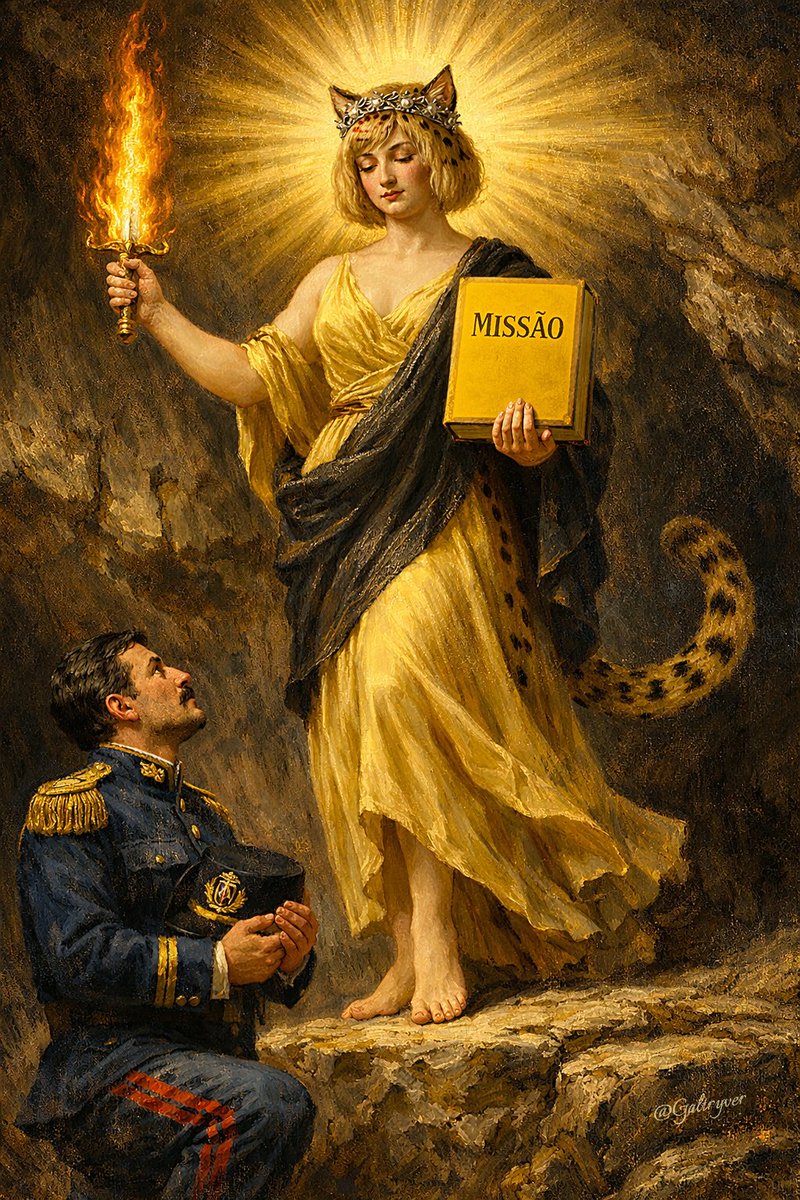 Galtryver's tweet photo. A Aparição de Félicette, a Missionária, a um Tenente

#FelyART #hopewave https://t.co/kxYsLA6z47