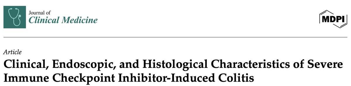 oscarmoralejoMD's tweet photo. Congratulations @DiegoCasas8 et al @geteccu , on the publication of your work "Clinical, Endoscopic, and Histological Characteristics of Severe Immune Checkpoint Inhibitor-Induced Colitis" doi:10.3390/jcm15010353, in which we were able to collaborate @HUnivTO @BiblioCHT https://t.co/wdtU2MwHlM