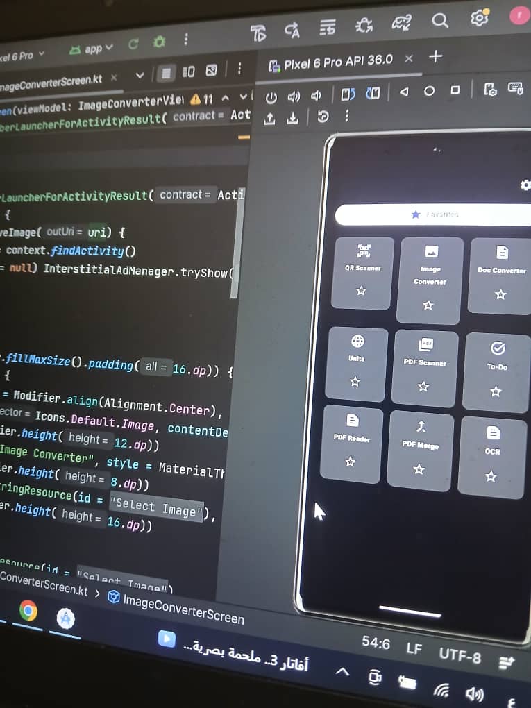 RaoufSaidi10's tweet photo. Finally sharing a sneak peek of what I’ve been working on! 🛠️#Kotlin
Finally, a sneak peek of my first app #Toolify! 🛠️ An all-in-one toolkit for PDF, OCR, &amp; more. It's been a rewarding journey! 🚀📱
Cc: @AndroidDev @GoogleDevs 
#BuildInPublic #AppDev #FirstProject #AndroidDev https://t.co/0OUH8OUfyh