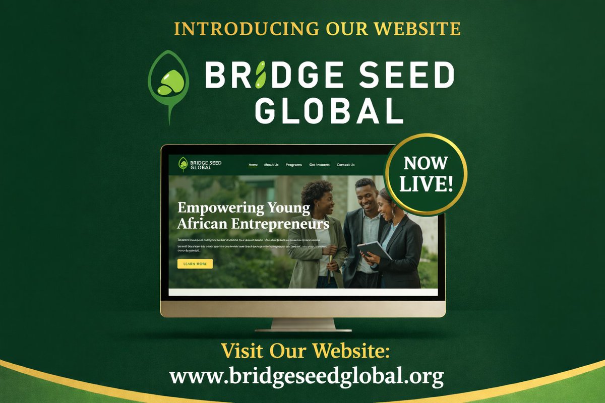 Bridge_Seed's tweet photo. Visit Our Website: https://t.co/xmmDeE36ph 

Click link on our bio

#bridgeseedglobal #InvestinginAfrica  #ignitingchange https://t.co/MAIDrgldJC