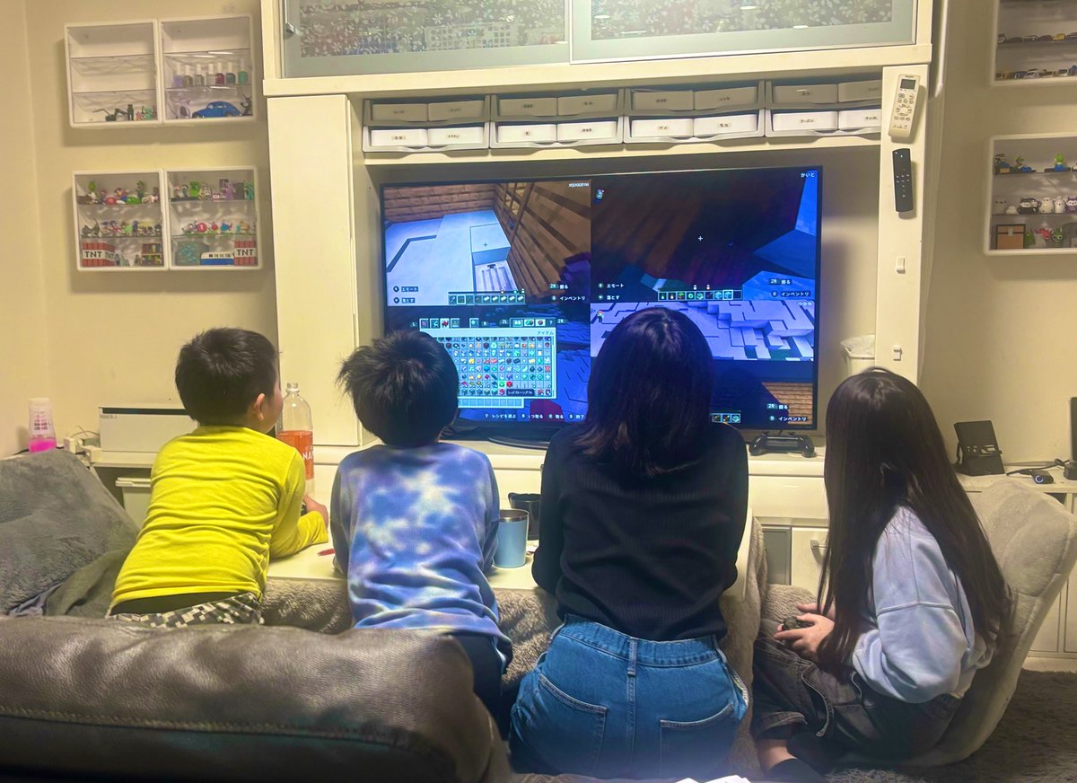 tyks9000's tweet photo. 姉夫婦泊まりに来て子供たちも仲良くゲームやって、大人は飲んで最高に楽しかったな〜😊 https://t.co/uyc8cHl7pl